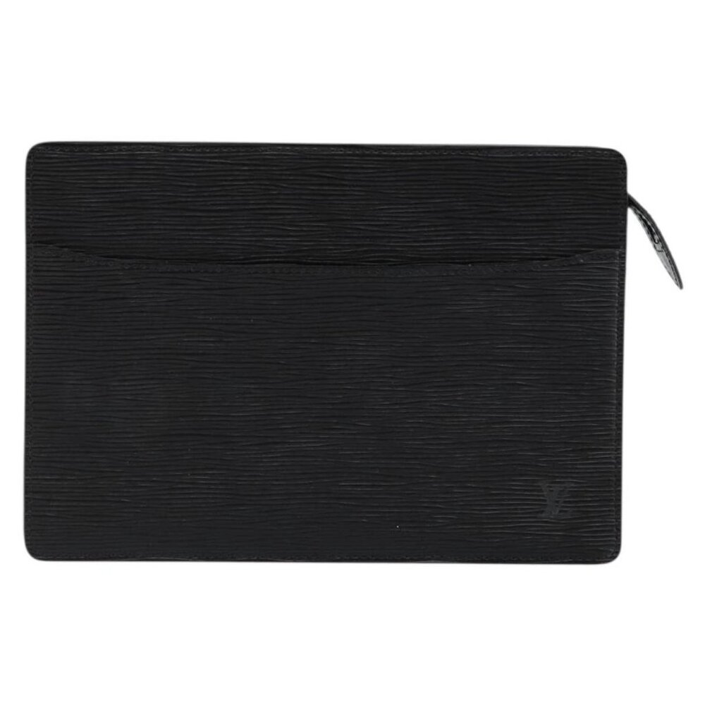LOUIS VUITTON Epi Pochette Homme Clutch Bag Black Noir M52522 LV Auth ep11385